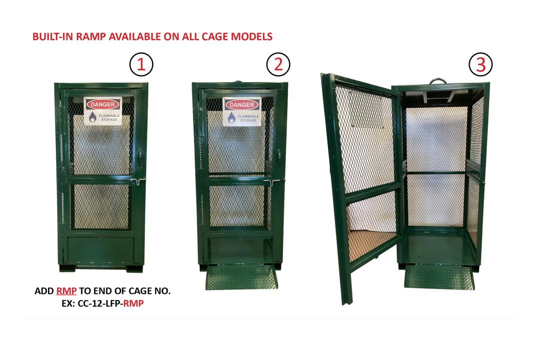 Revolutionizing Gas Cylinder Safety: Built-in Ramp Option Now Available for All Cage Models